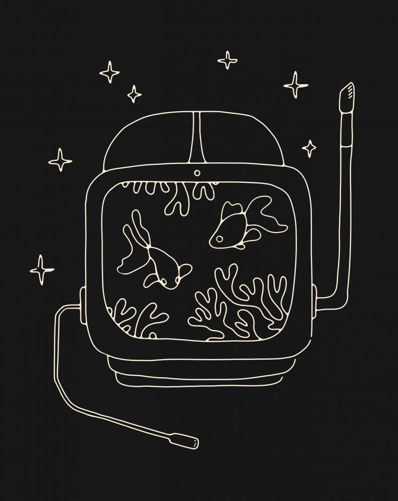Astronaut and Fishes à Florent Bodart
