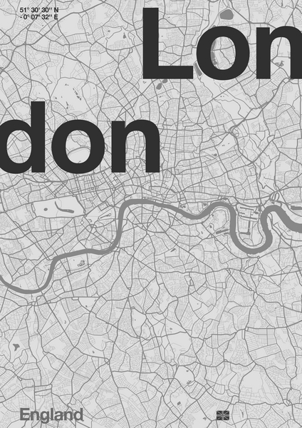 London Minimal Map à Florent Bodart