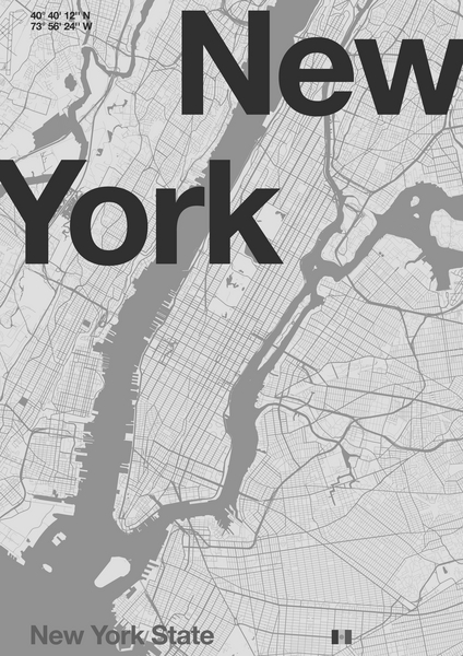 New York Minimal Map à Florent Bodart