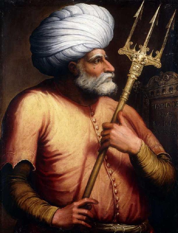 Portrait des osmanischen Herrschers Khair-ad-Din Barbarossa à École florentine