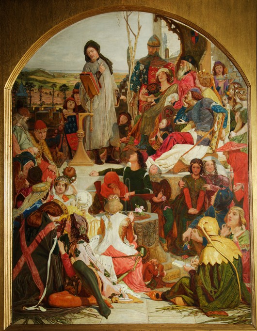 Chaucer at the Court of Edward III à Ford Madox Brown