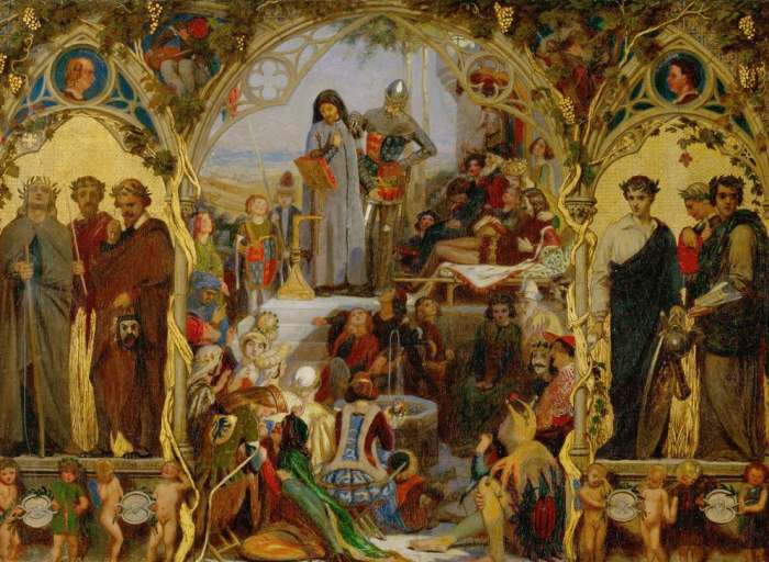 The Seeds and Fruis of English Poetry à Ford Madox Brown