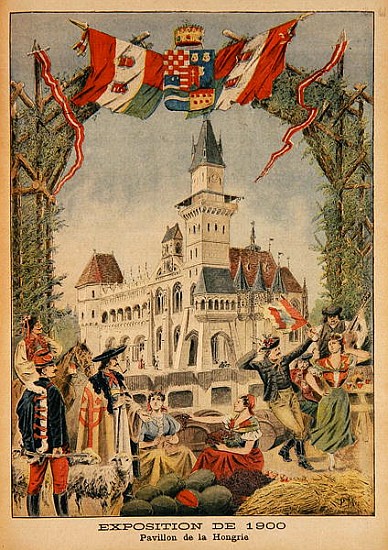 The Hungarian Pavilion at the Universal Exhibition of 1900, Paris, illustration from ''Le Petit Jour à Fortune Louis Meaulle