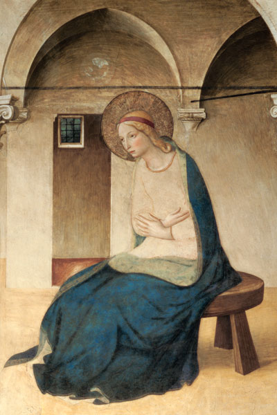 The Annunciation, c.1438-45 (detail of 29030) à Fra Beato Angelico