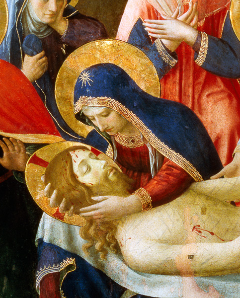 Deposition from the Cross, detail of the Virgin Mary à Fra Beato Angelico