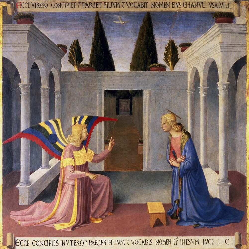The Annunciation à Fra Beato Angelico
