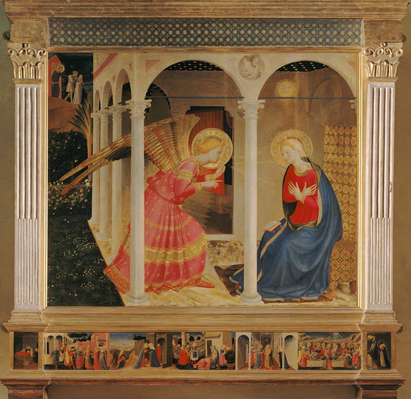 l'annonciation à Marie à Fra Beato Angelico