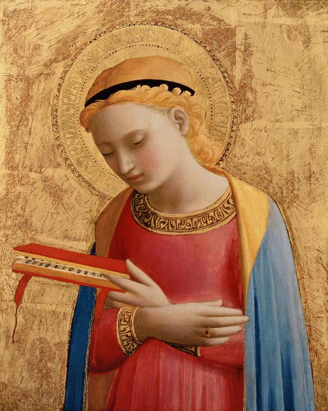 Virgin Annunciate, 1450-55 à Fra Beato Angelico