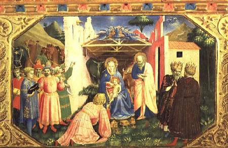Adoration of the Magi, from the predella of the Annunciation Altarpiece à Fra Beato Angelico