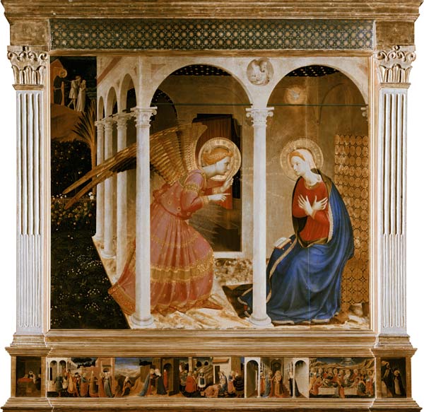 L'Annonciation à Marie par Fra Beato Angelico 