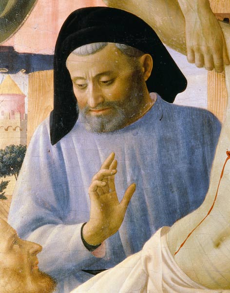 Santa Trinita, detail of Joseph of Arimathaea à Fra Beato Angelico