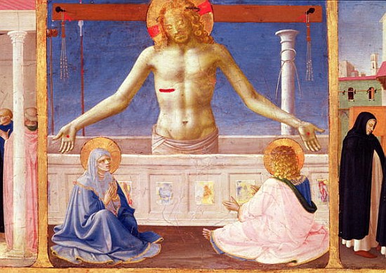 Christ Rising from his Tomb, detail of the predella panel of the Coronation of the Virgin, c.1430-32 à Fra Beato Angelico