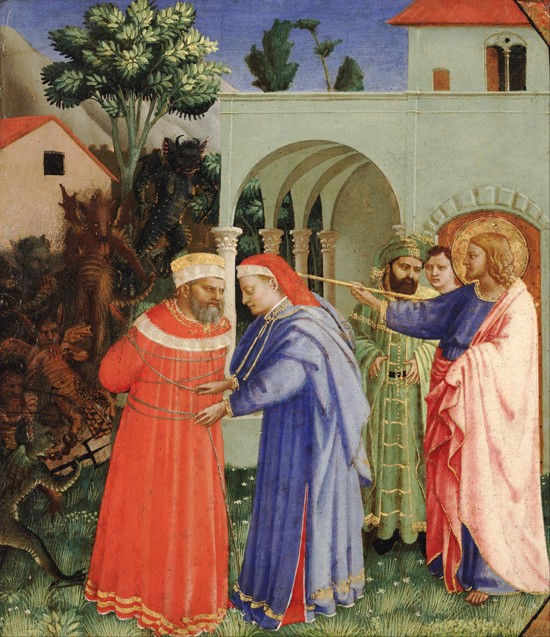 The Apostle Saint James the Greater Freeing the Magician Hermogenes à Fra Beato Angelico