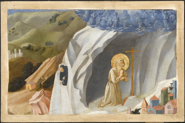 Saint Benedict Tempted in the Wilderness à Fra Beato Angelico