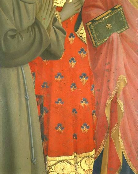 Detail from the Annalena Altarpiece (tempera and gold leaf on panel) (detail of 43957) à Fra Beato Angelico