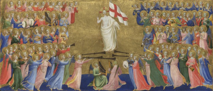 Christ Glorified in the Court of Heaven (Panel from Fiesole San Domenico Altarpiece) à Fra Beato Angelico