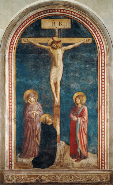 The Crucifixion with Saint Dominic à Fra Beato Angelico