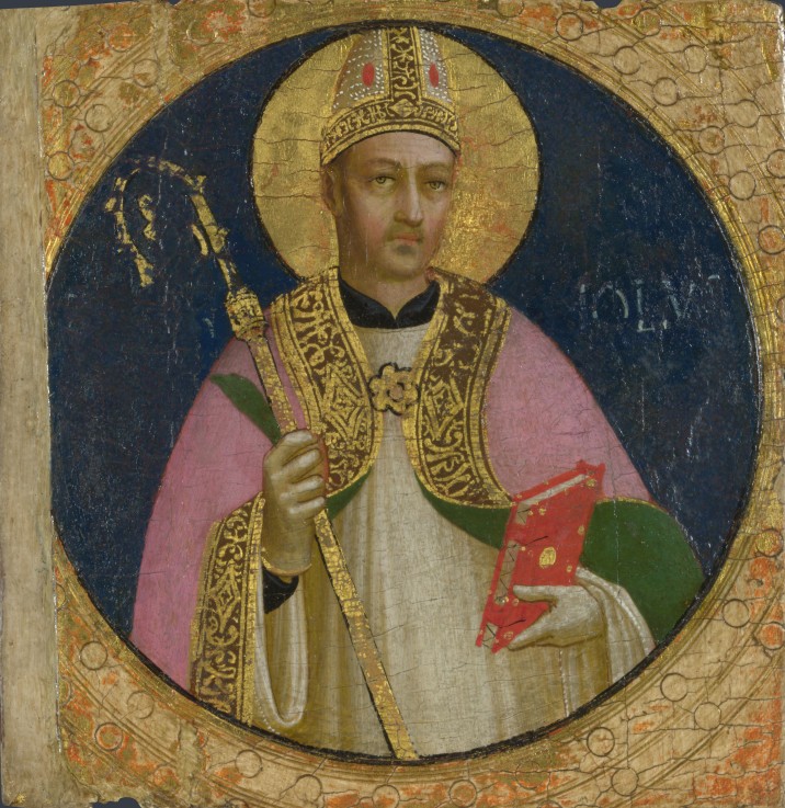 Saint Romulus (Panel from Fiesole San Domenico Altarpiece) à Fra Beato Angelico