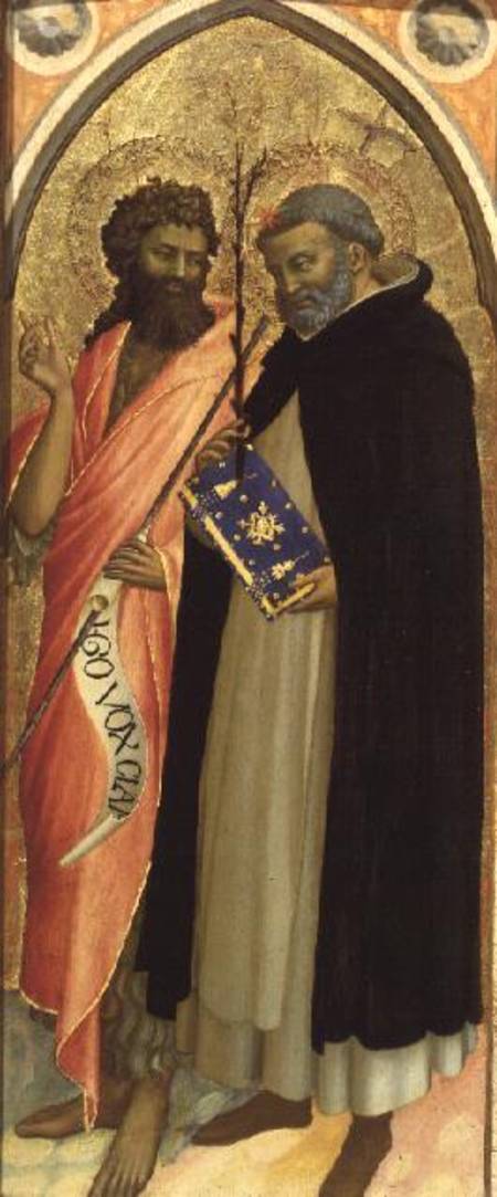 St. John the Baptist and St. Dominic (panel) à Fra Beato Angelico