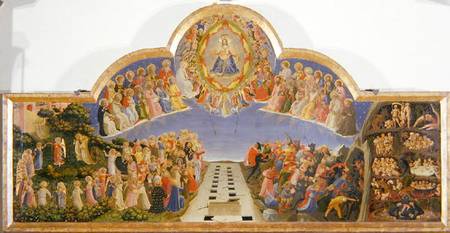 The Last Judgement (tempera & gold on panel) à Fra Beato Angelico