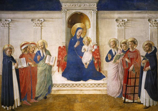 The Madonna delle Ombre, 1450 (fresco) à Fra Beato Angelico