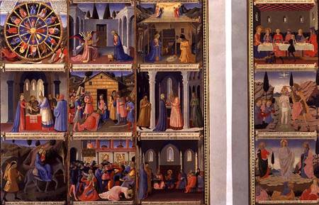 Scenes from the Life of Christ, panels one and two from the Silver Treasury of Santissima Annunziata à Fra Beato Angelico
