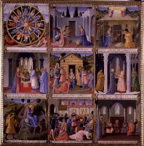 Scenes from the Nativity, panel one from the Silver Treasury of Santissima Annunziata