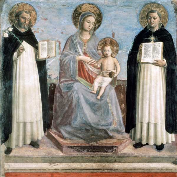 Virgin and Child with Saints Dominicus and Thomas Aquinas à Fra Beato Angelico