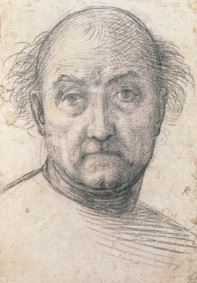 Étude de tête d'un homme (probablement auto-portrait) à Fra Bartolomeo