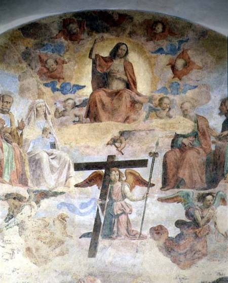 The Last Judgement, detail depicting Christ in Majesty à Fra Bartolommeo