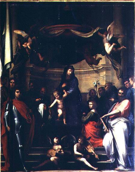 The Mystic Marriage of St. Catherine of Siena à Fra Bartolommeo