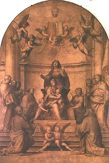 St. Anne (sepia altarpiece) à Fra Bartolommeo