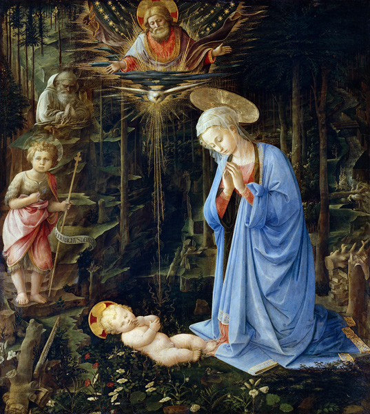 The Adoration in the Forest à Fra Filippo Lippi