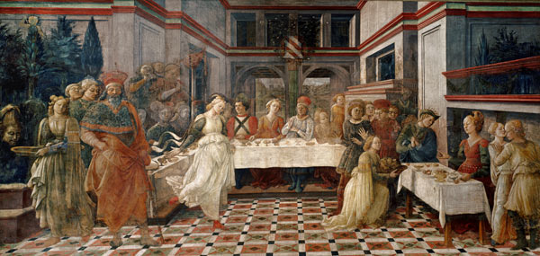 The Feast of Herod, from the cycle of The Lives of SS. Stephen and John the Baptist, from the main c à Fra Filippo Lippi