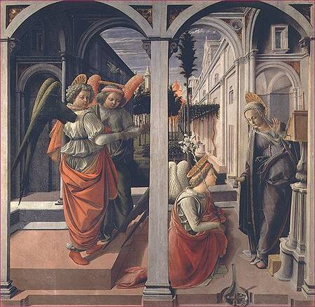 Annunciation à Fra Filippo Lippi