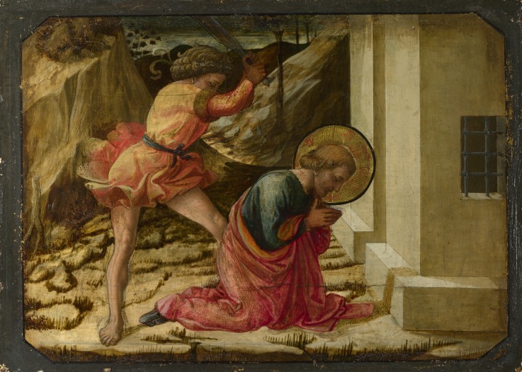 Beheading of Saint James the Great (Predella Panel of the Pistoia Santa Trinità Altarpiece) à Fra Filippo Lippi