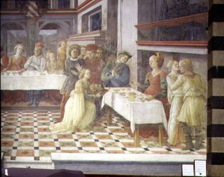 The Feast of Herod (fresco) à Fra Filippo Lippi