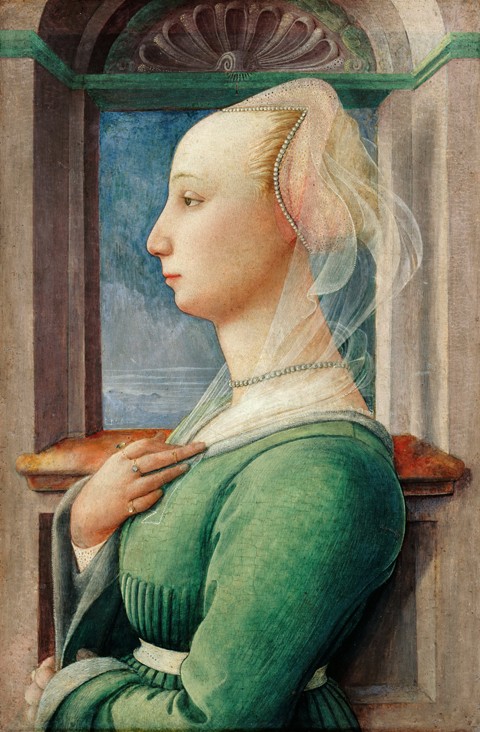 Profile Portrait of a Young Woman à Fra Filippo Lippi