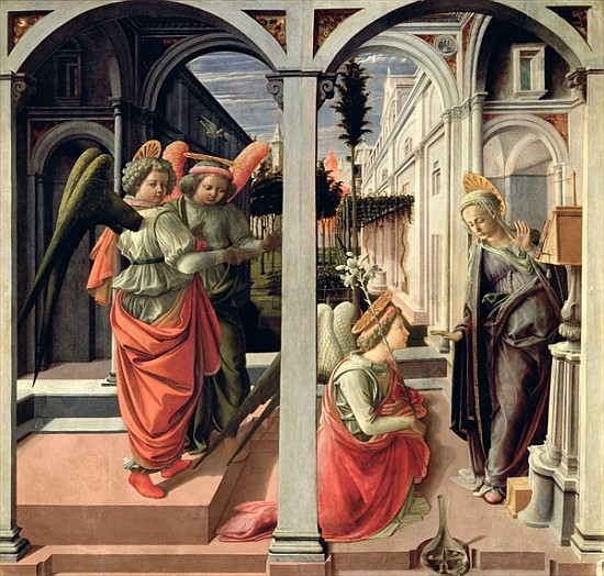 The Annunciation with Three Angels à Fra Filippo Lippi