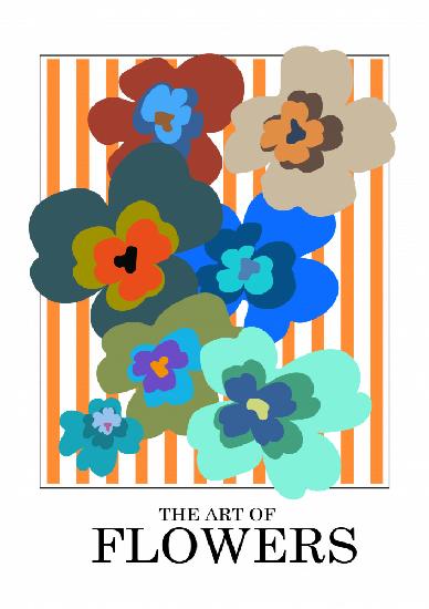 The Art Of Flowers Orange Stripe