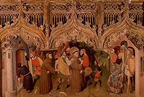 autel avec des scènes de la vie de Saint François.