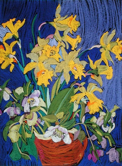 Daffodils with Jug à  Frances  Treanor