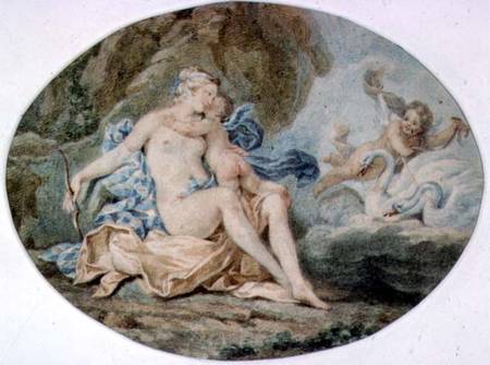 Venus Reclining on a Bank strewn with Drapery à Francesco Bartolozzi