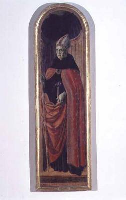 St. Augustine (tempera on panel) à Francesco Botticini