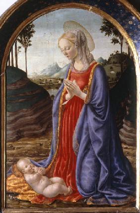 F.Botticini / Vierge adorant l''Enfant