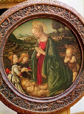 The Virgin Adoring the Christ Child with St. John the Baptist and Two Angels