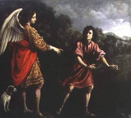 Tobias and the Angel à Francesco Corradi