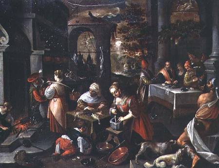 Lazarus at the feast of Dives à Francesco da Ponte