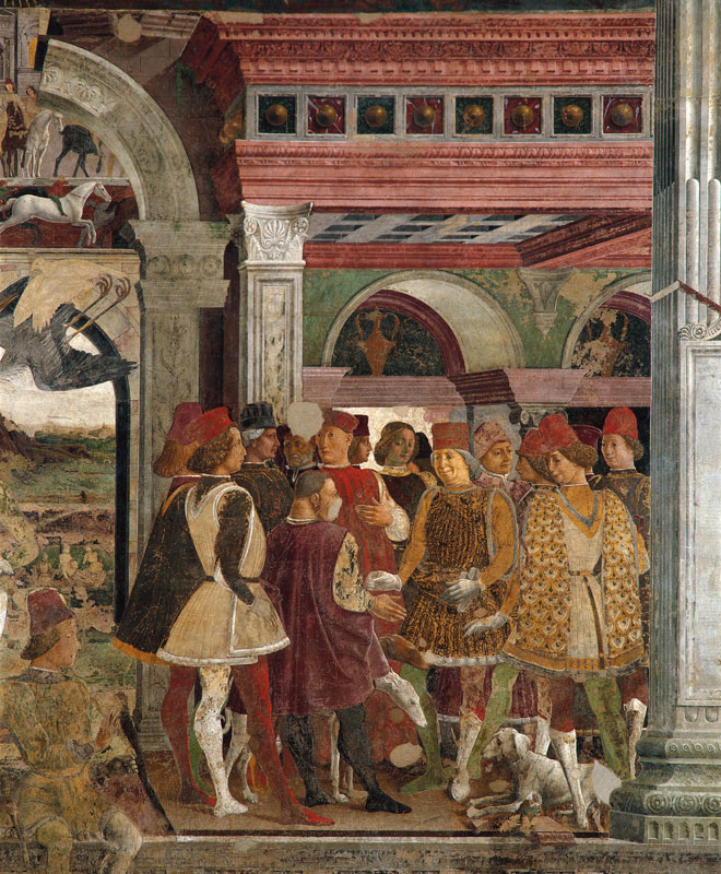 The Triumph of Venus: April from the Room of the Months à Francesco del Cossa