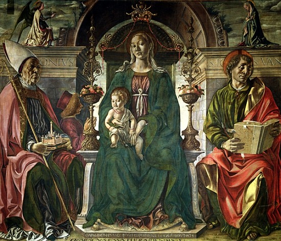 The Virgin and Saints à Francesco del Cossa